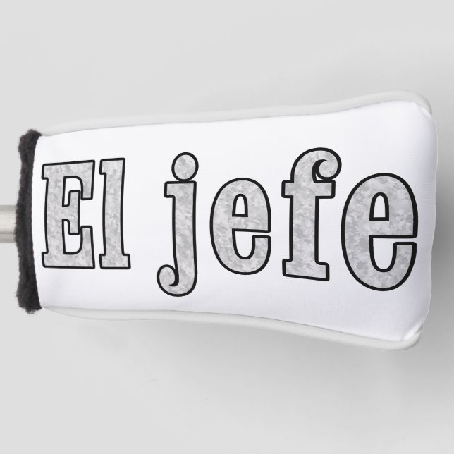 Funda Para Palo De Golf El jefe es (Anverso)