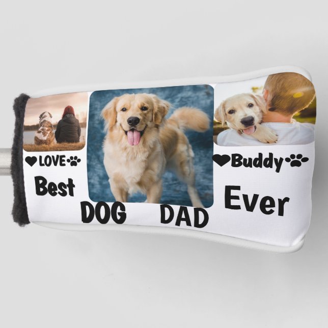 Funda Para Palo De Golf El mejor padre del perro Personalizado foto modern (Anverso)