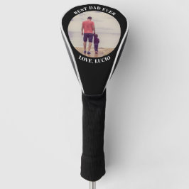 Funda Para Palo De Golf El mejor papá nunca foto personalizada negro