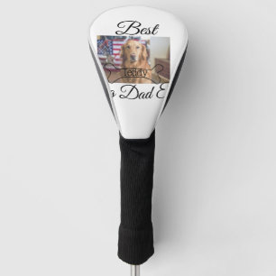 Funda Para Palo De Golf El mejor perro papá jamás añada el nombre del masc