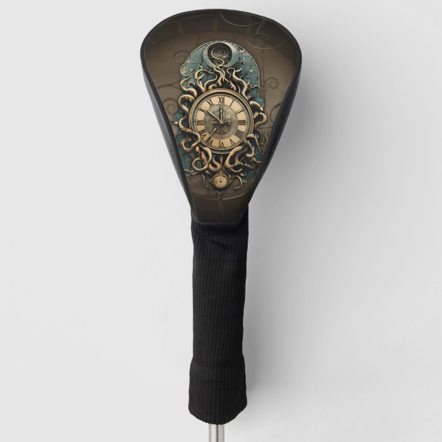 Funda Para Palo De Golf El misterioso movimiento de steampunk. (Anverso)