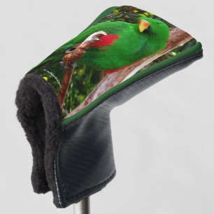 Funda Para Palo De Golf "El Orador Verde" Eclectus Parrot
