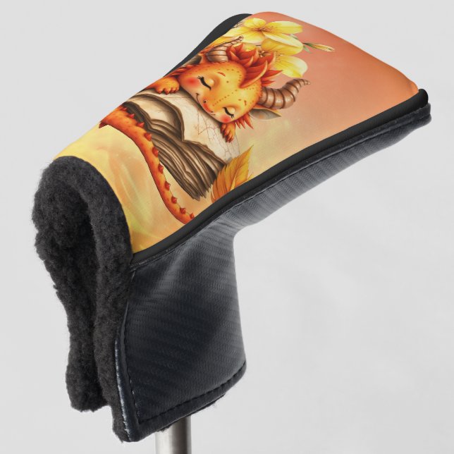 Funda Para Palo De Golf El pequeño dragón místico.  (Anverso 3/4)