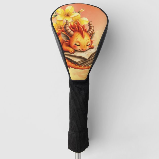 Funda Para Palo De Golf El pequeño dragón místico.  (Anverso)