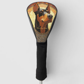 Funda Para Palo De Golf El perro doberman 002 - Natalia Mucha