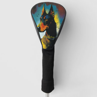 Funda Para Palo De Golf El perro Doberman - Composición 002