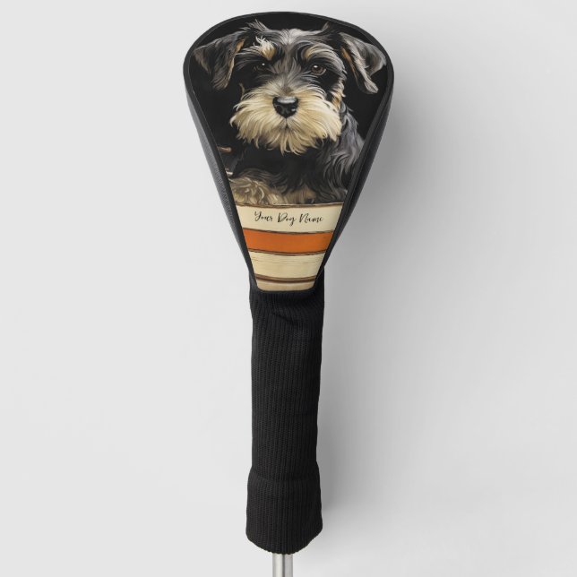 Funda Para Palo De Golf El perro Schnauzer 001 - Odessa Leyendecker (Anverso)