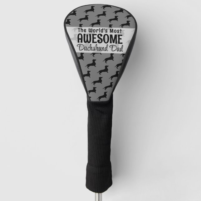 Funda Para Palo De Golf El regalo de papá de Dachshund más impresionante d (Anverso)