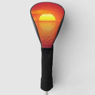 Funda Para Palo De Golf El sol sobre el océano templado del mar Naranja