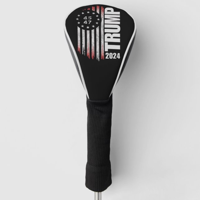 Funda Para Palo De Golf Elección de Donald Trump 2024 45 47 estadounidense (Anverso)
