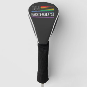 Funda Para Palo De Golf Elecciones 2024 con bandera estadounidense LGBTQ H