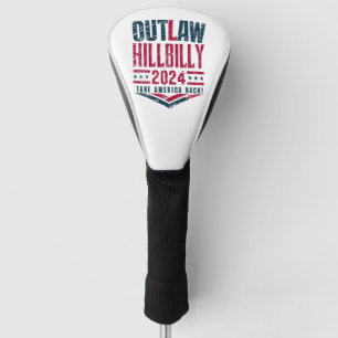 Funda Para Palo De Golf Elecciones Vintage Proscrito Hillbilly Bandera de