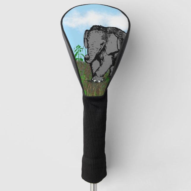 Funda Para Palo De Golf Elefante bebé (Anverso)