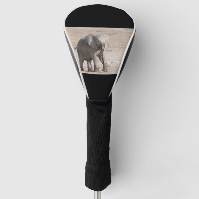 Funda Para Palo De Golf elefante joven y lúdico (Anverso)
