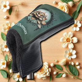 Funda Para Palo De Golf Elegancia meditativa. Flor de loto exquisita