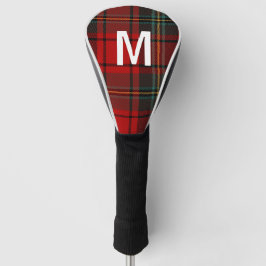 Funda Para Palo De Golf Elegant green & red tartan plaid Personalized 