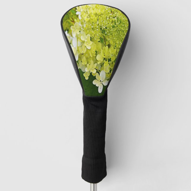 Funda Para Palo De Golf Elegante Chartreuse Green Limelight Hydrangea (Anverso)