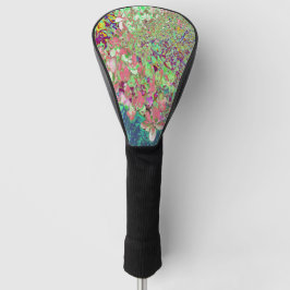 Funda Para Palo De Golf Elegante Coral y Chartreuse Limelight Hydrangea