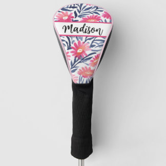 Funda Para Palo De Golf Elegante cubierta de cabeza de golf floral: Protej
