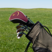 Funda para palo de golf elegante de color burdeos