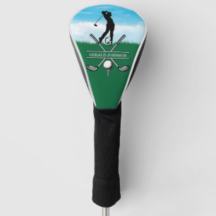 Funda Para Palo De Golf Elegante diseño monograma Personalizado Golfer