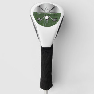Funda Para Palo De Golf Elegante Diseño Personalizado del Monograma de Gol