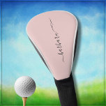 Funda Para Palo De Golf Elegante Dusty Guión Rosa Nombre Corazón *<br><div class="desc">Este elegante diseño femenino presenta una preciosa tipografía -con corazón- por su nombre de pila. Perfecto como regalos del día de la madre,  cumpleaños,  Navidades o simplemente porque. Cualquier pregunta de diseño o solicitud especial,  sólo un chat o un correo electrónico: charmdesignstudio@rcn.com y estaremos encantados de asistirle.</div>