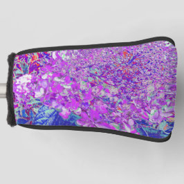 Funda Para Palo De Golf Elegante hidrangea liga púrpura y azul