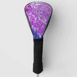 Funda Para Palo De Golf Elegante Hortensia Limelight Púrpura y Azul