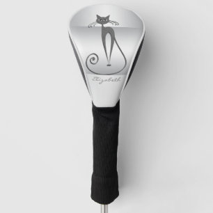 Funda Para Palo De Golf Elegante Moderna Femenina, Gato