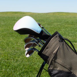 Funda Para Palo De Golf Elegante Moderno gradiente de color purpurina Arco