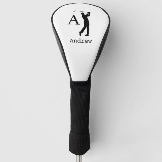 Funda Para Palo De Golf Elegante monograma inicial nombre personalizado