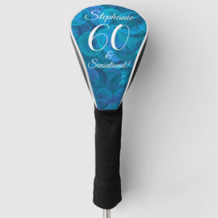 Funda Para Palo De Golf Elegante Ocean Blue 60 y cumpleaños sensacional