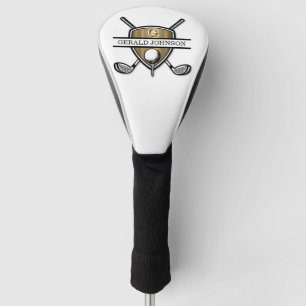 Funda Para Palo De Golf Elegante Personalizado Golf Monograma Diseño