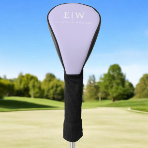 Funda Para Palo De Golf Elegante Profesional Simple Monograma Minimalista