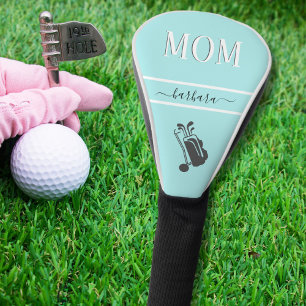 Funda Para Palo De Golf Elegante Verde azulado Aqua Blue Personalizado MOM