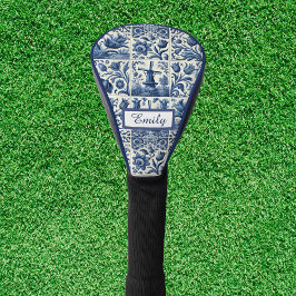 Funda Para Palo De Golf Elegantes mosaicos Delft Personalizados