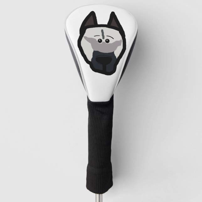Funda Para Palo De Golf elkie dog head (Anverso)