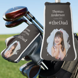 Funda Para Palo De Golf #elPapa, Año de Nombre Oscuro y Foto Personalizada