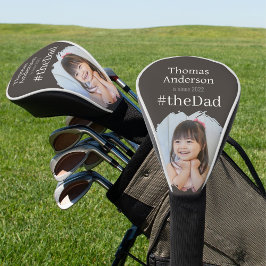 Funda Para Palo De Golf #elPapa, Año de Nombre Oscuro y Foto Personalizada
