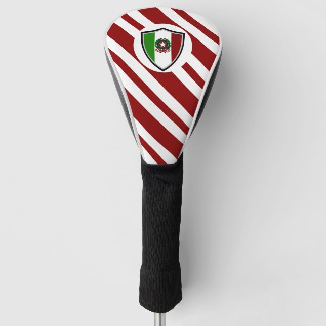 Funda Para Palo De Golf emblema de la bandera italiana (Anverso)
