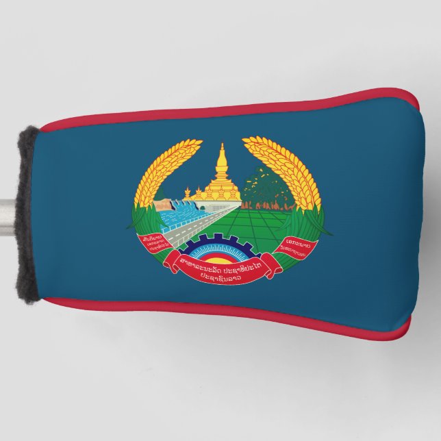 Funda Para Palo De Golf Emblema de Laos (Anverso)