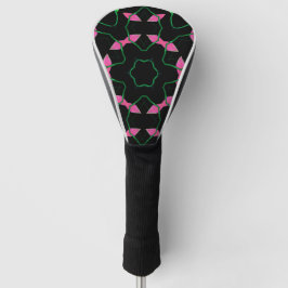 Funda Para Palo De Golf Emerald and Pink Kaleidoscope