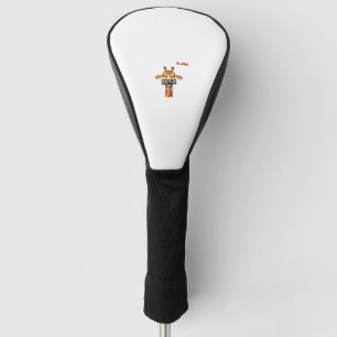Funda Para Palo De Golf emoji insultando la ira de la jirafa