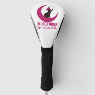 Funda Para Palo De Golf En Octubre Nosotros Usamos Gato Rosa Conciencia De