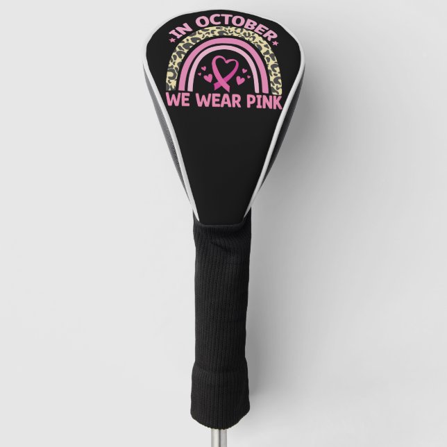 Funda Para Palo De Golf En Octubre Usamos Conciencia Sobre El Cáncer De Ma (Anverso)