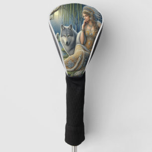 Funda Para Palo De Golf Encantamiento de la luna en el bosque místico