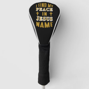 Funda Para Palo De Golf Encuentro mi paz en nombre de Jesús
