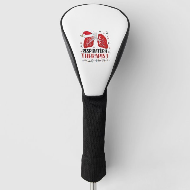 Funda Para Palo De Golf Enfermeras Navidades terapéuticas respiratorias, L (Anverso)