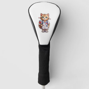 Funda Para Palo De Golf Enfermero de cardiología de gatos